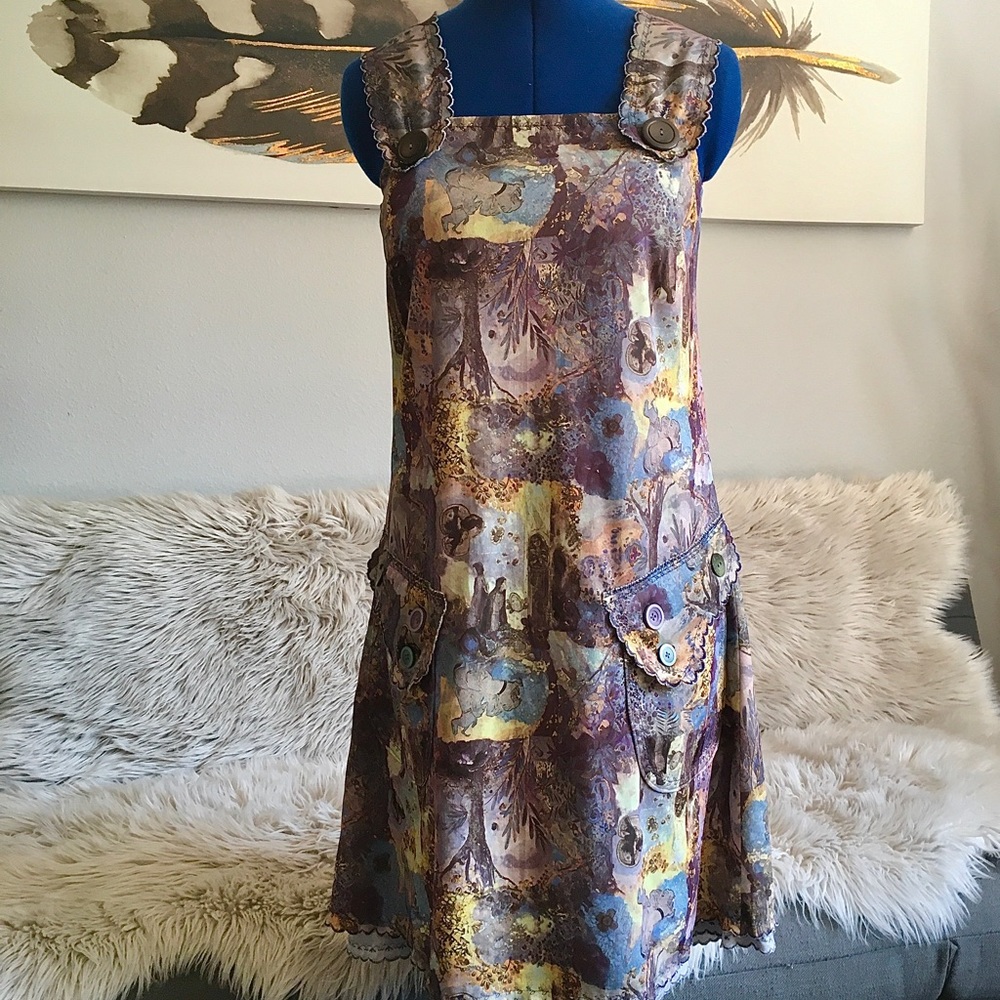 OOAK Handmade VTG Pinafore dress